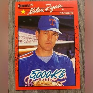 1990 Donruss Nolan Ryan Texas Rangers #659 Baseball Card